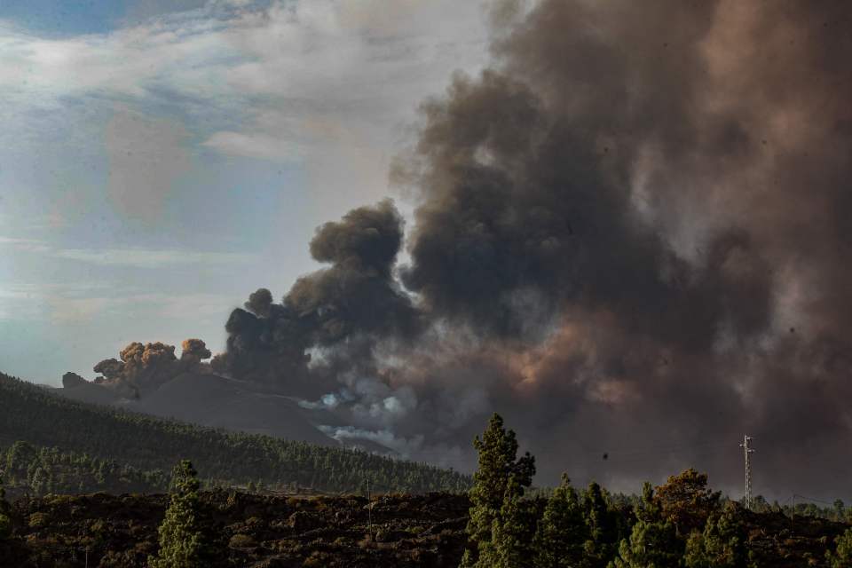 The volcano has been erupting since September 19