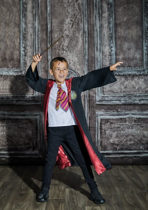 The magical Harry Potter costume is £15 and available in ages 7-12 years old