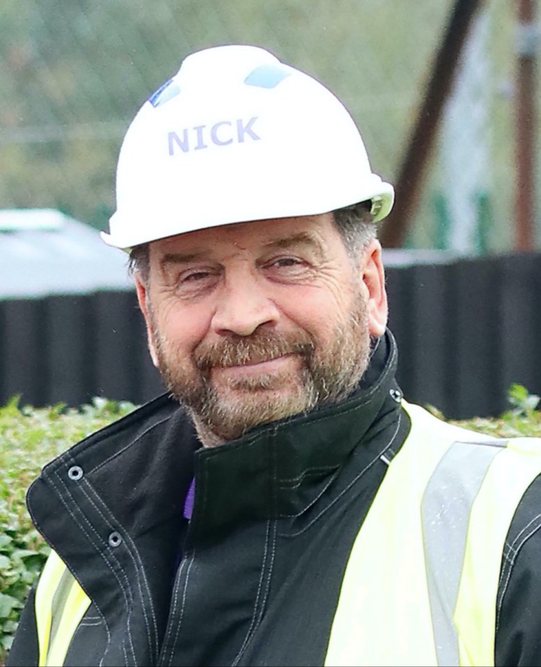 Nick Knowles was spotted back on the set of BBC's DIY SOS in October