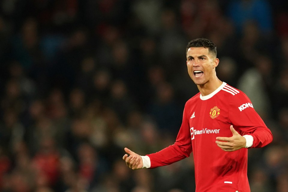 Cristiano Ronaldo gave his Man Utd team-mates the hairdryer treatment at half-time vs Atalanta