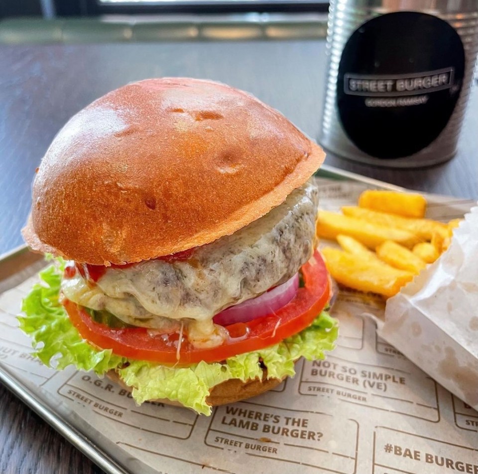 The burger bar charges £15 for fries, a burger and unlimited soft drink