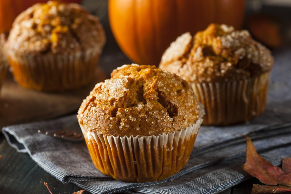 Batch-bake these yummy pumpkin muffins for a sweet treat