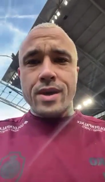 Royal Antwerp star Radja Nainggolan shared footage of the damage