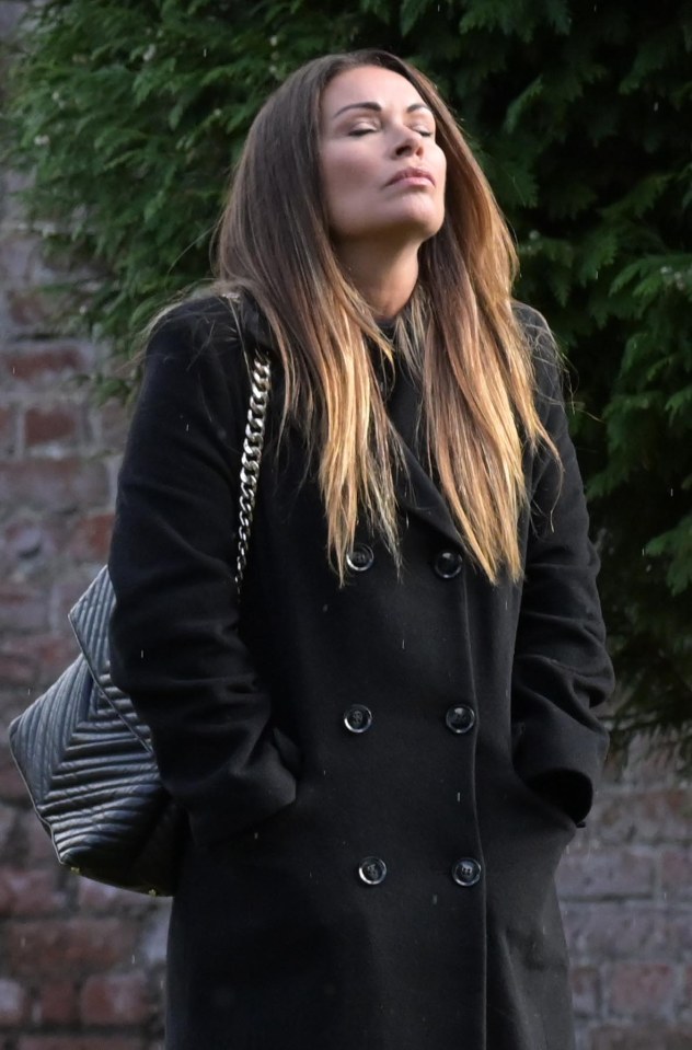 Alison King, who plays Johnny Connor's daughter Carla is pictured filming his funeral scenes