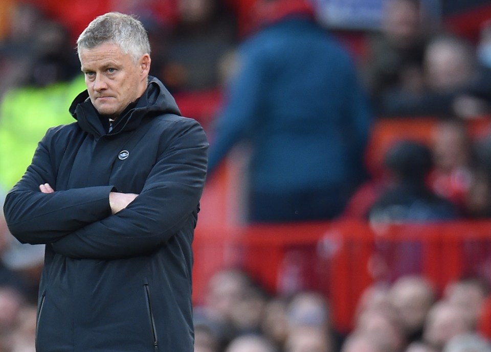 United boss Solskjaer looked furious as his side capitulated in the first-half against Liverpool