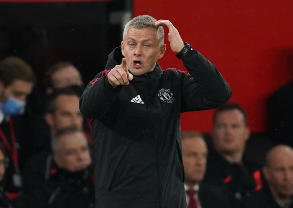 Solskjaer gave directions from the touchline but was unable to turn the tide against rampant Liverpool