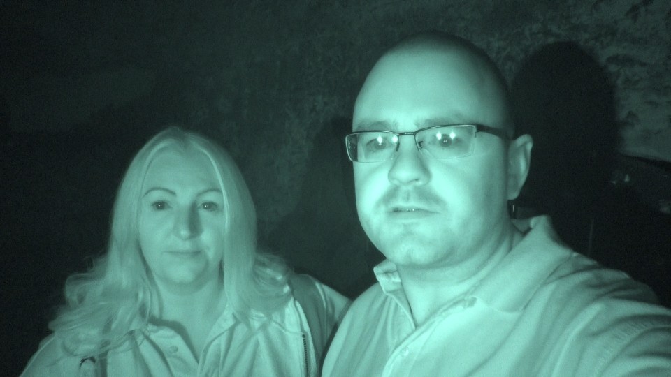 The couple hired out Nottingham’s Museum of Justice and explored with night vision cameras