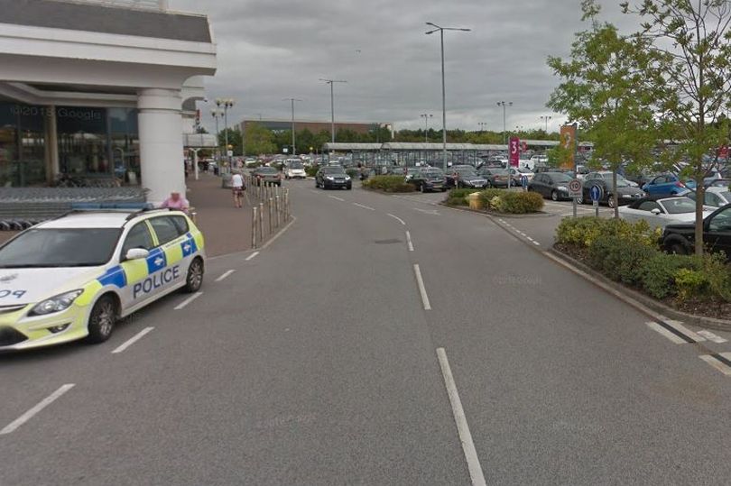 The man and woman were treated at the retail park in Handforth, Cheshire before being taken to hospital