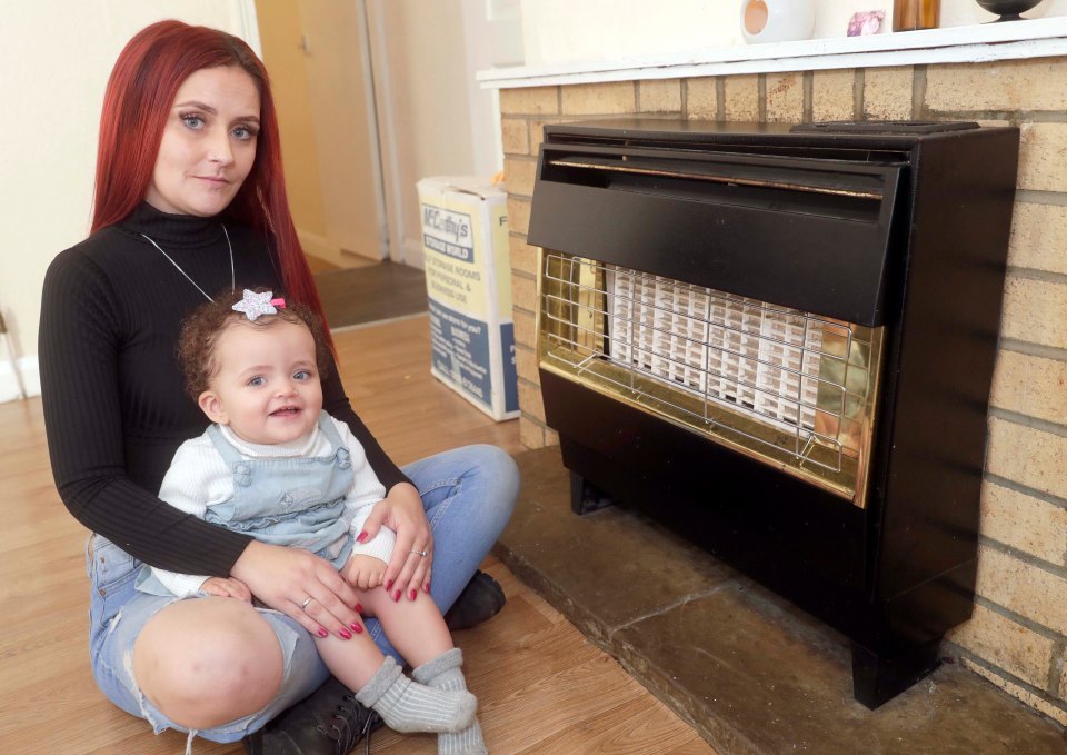 Natasha Glynn has complained about the gas pipe in the council home, West Yorkshire