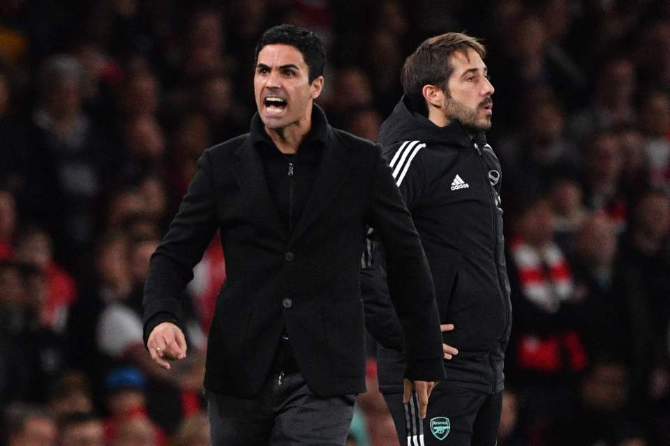 Mikel Arteta was extremely animated on the sidelines as he roared at his team and the officials