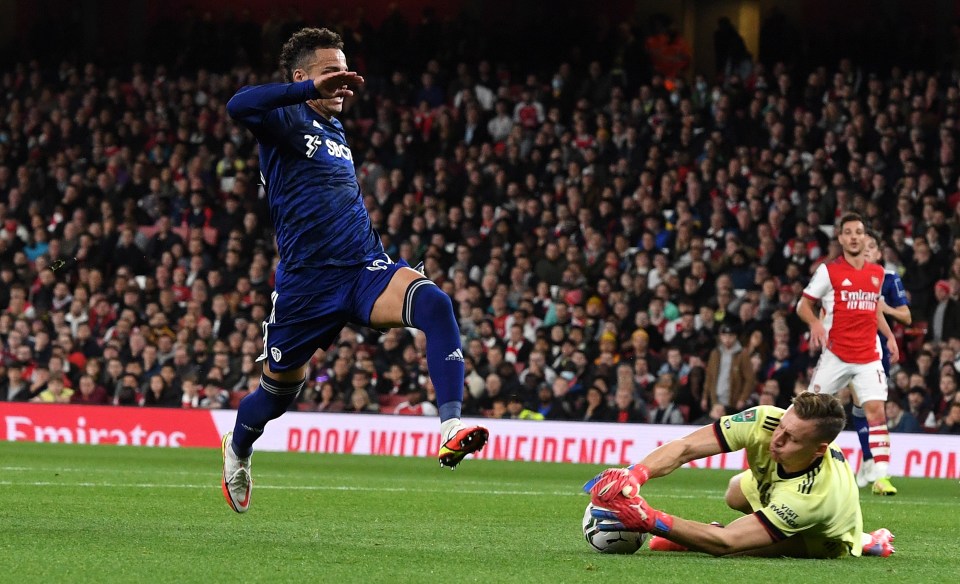 Bernd Leno was flawless as Arsenal beat Leeds in the Carabao Cup