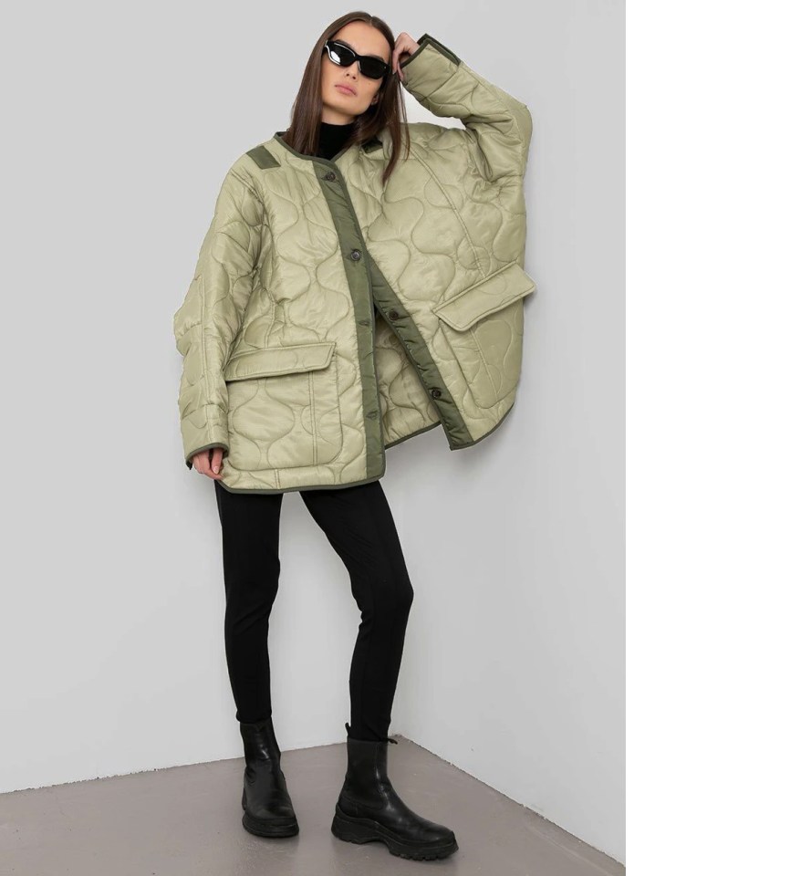 The Frankie Shop’s khaki jacket is £245