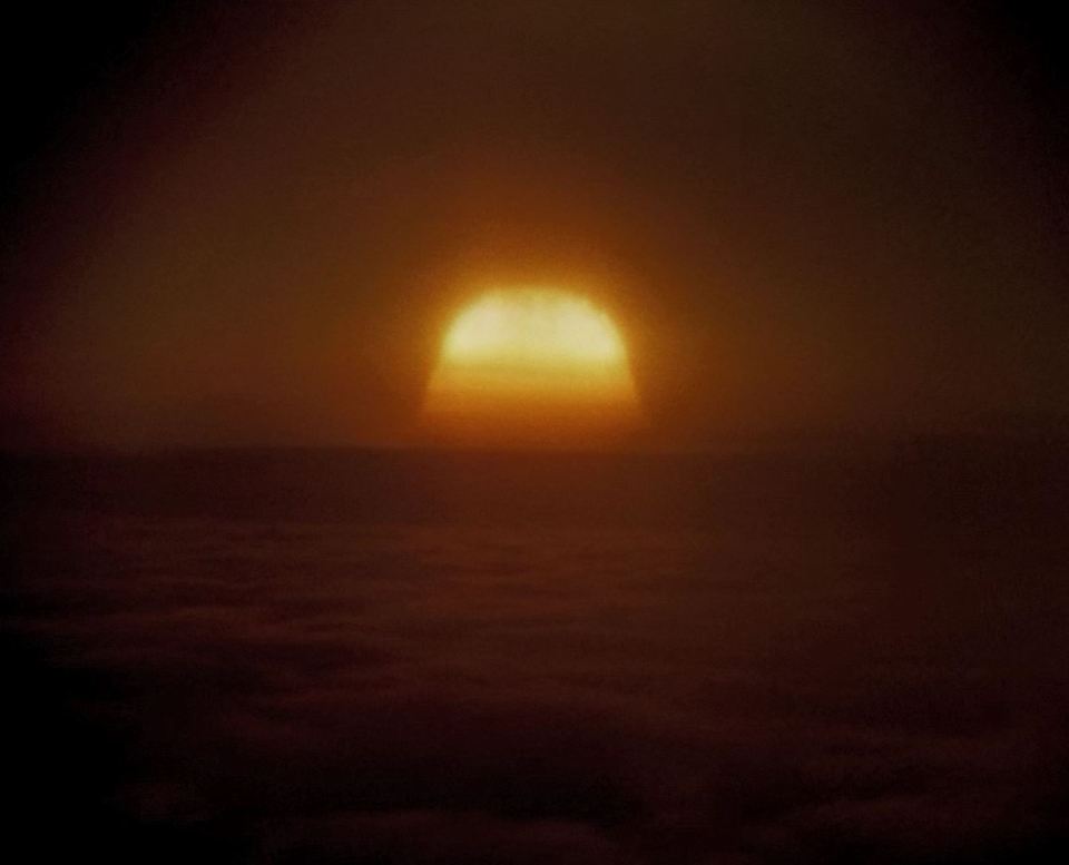 The blast and mushroom cloud could be seen from miles away