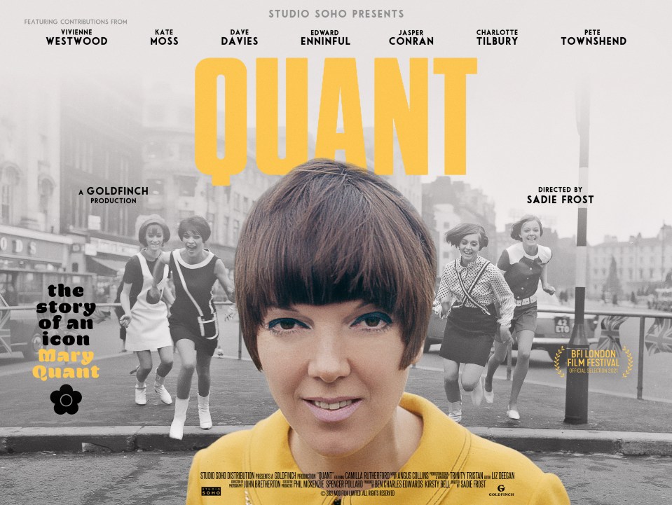 In the hands of actress Sadie Frost, making her directorial debut, Mary Quant's life is stitched together in a love letter to a  rue national treasure who loved to ruffle feathers