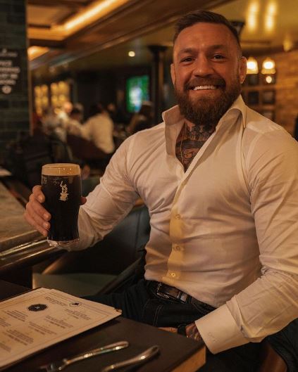 McGregor showed off his 'Forged Stout' brew for his social media followers