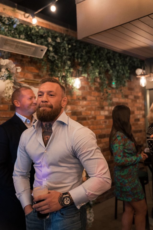 McGregor appeared in buoyant mood at the Dublin establishment