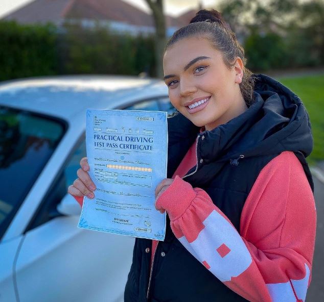 Amber hopes passing her driving test will make it easier to get a 'career job'