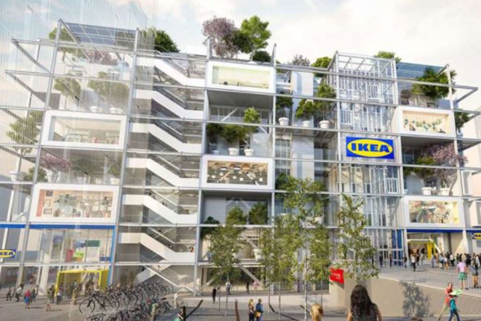 A new hostel has opened at the top of an IKEA store