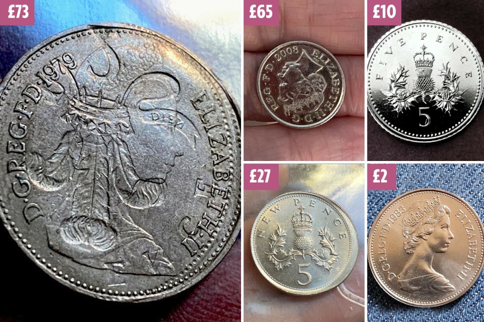 They may only be worth five pence at face value, but some of the rarest versions fetch far more online