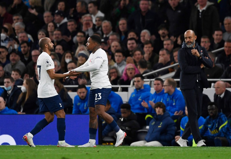 Nuno Espirito Santo was booed by Tottenham fans for subbing Lucas Moura