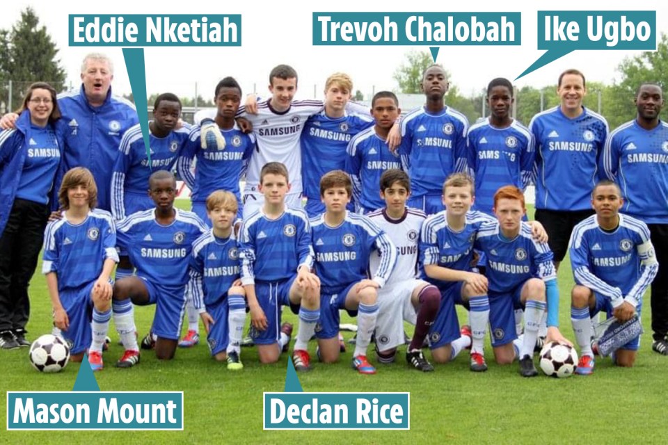 Nketiah was one of many young stars in the Chelsea academy