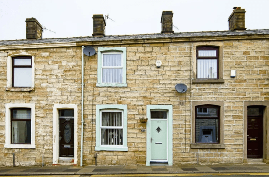 This three-bed house in Burnley costs £105,000