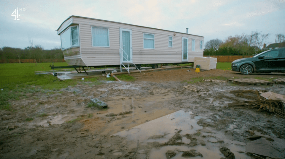 Geoff was living in a caravan on site while the work was being done