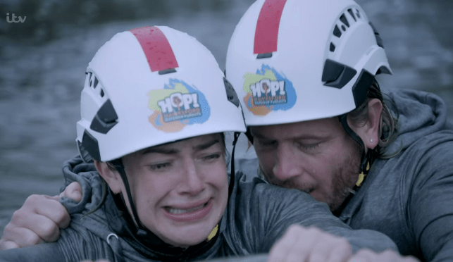 Victoria Sugden and David Metcalfe fell into white water rapids