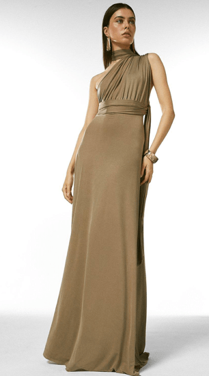 Want to give your bridesmaids a little freedom when it comes to styling, this Karen Millen number will do the trick