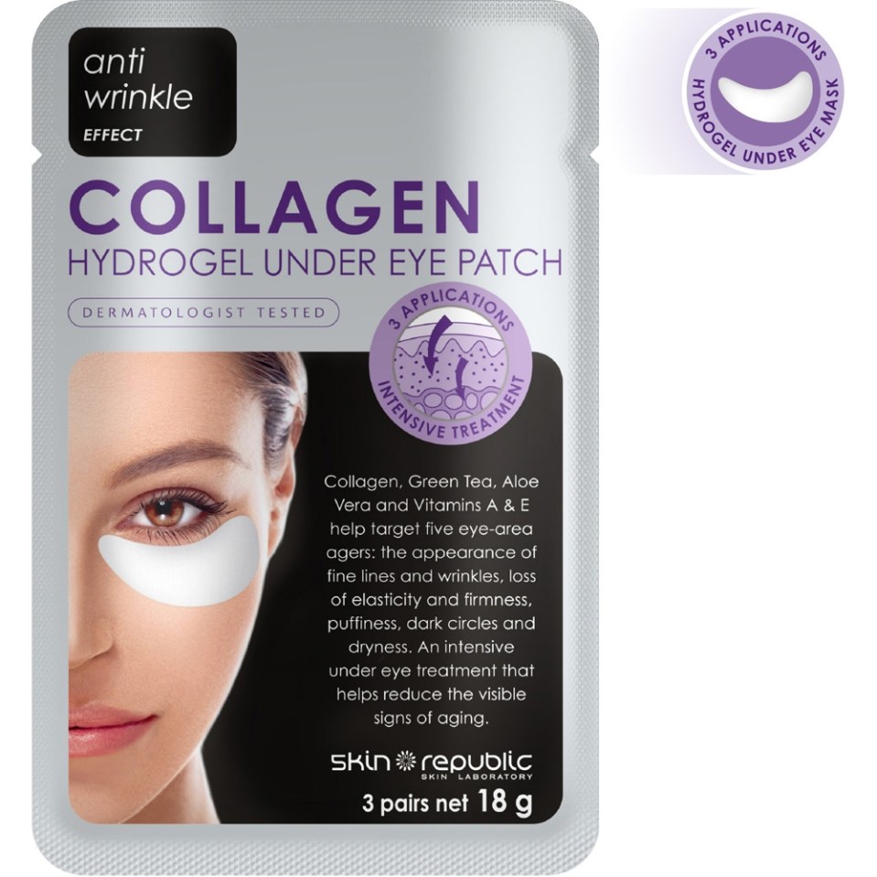 Skin Republic collagen hydrogel under-eye patches