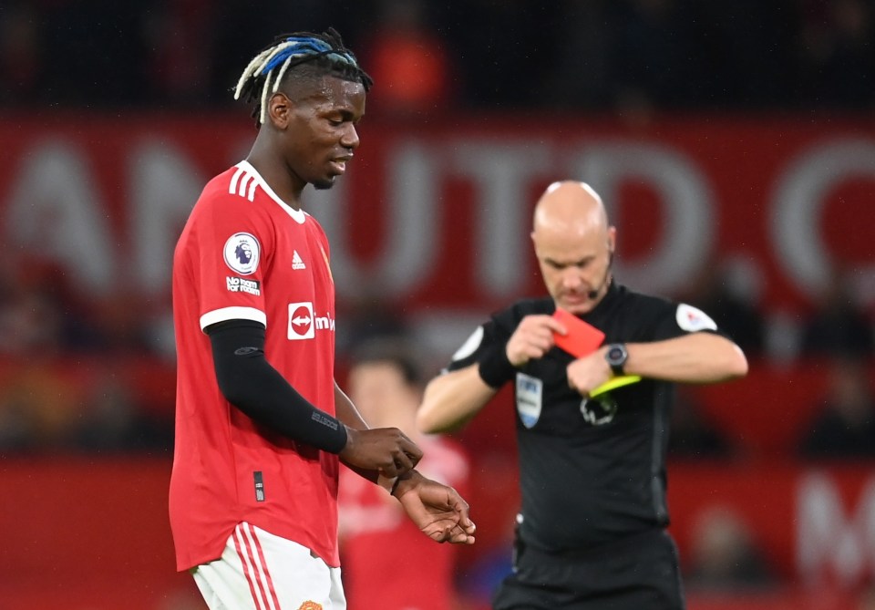 Pogba had come on as a second-half sub with his side 4-0 down