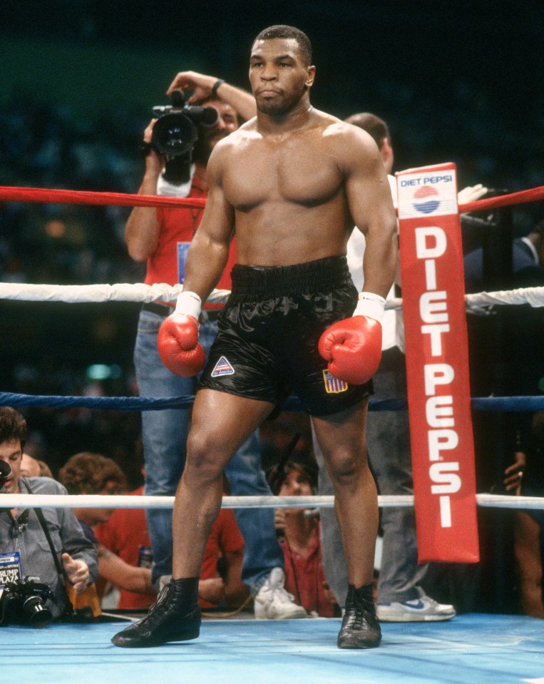 Heavyweight legend Mike Tyson pictured in 1988