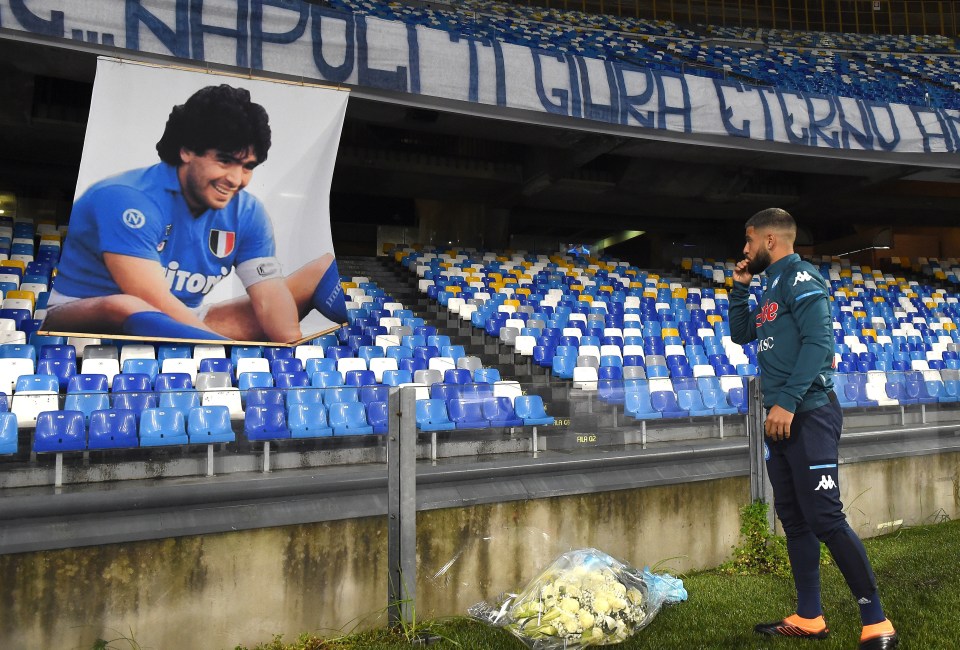 Lorenzo Insigne paid tribute to Maradona after his death last year