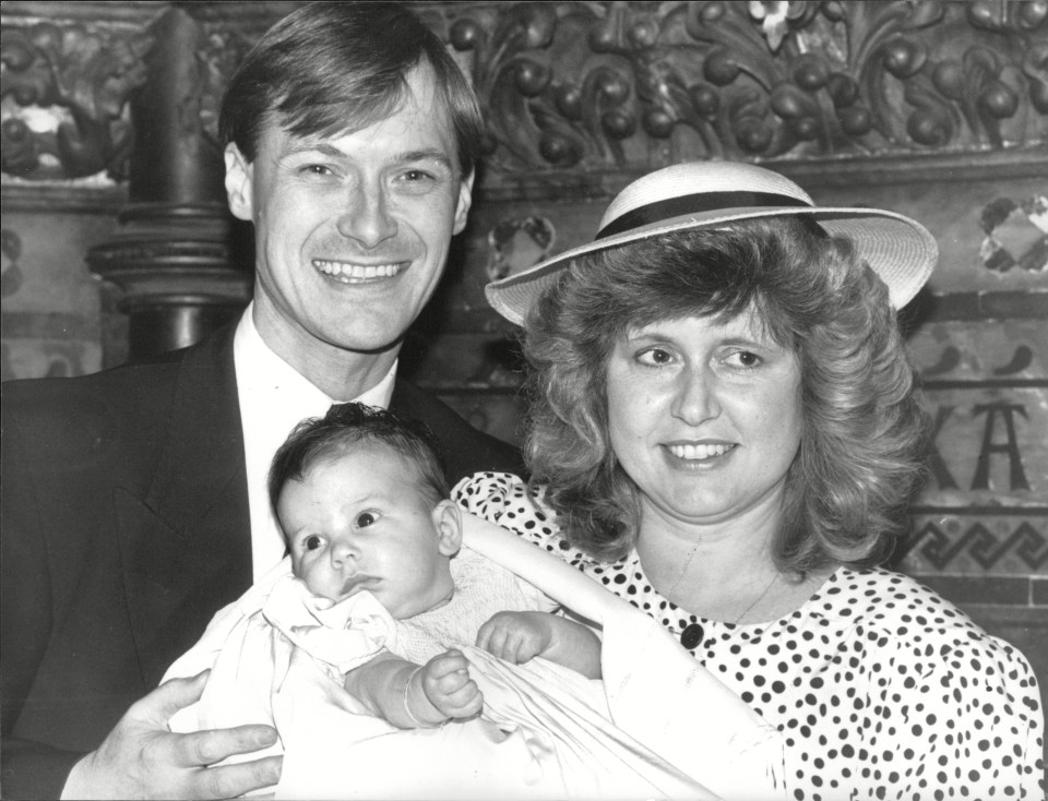 David Amess and wife Julia with their daughter Sarah Elizabeth