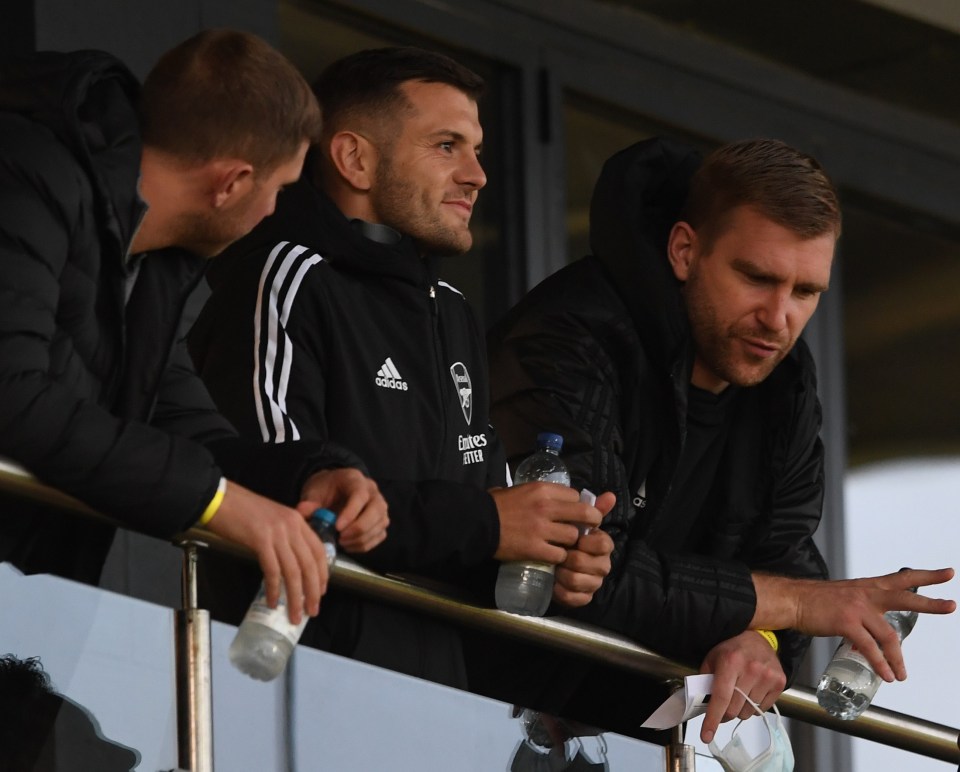 Jack Wilshere was spotted at Arsenal Under-21s' win over Newport County in the Papa John's Trophy in yet another hint he will join the club's academy staff