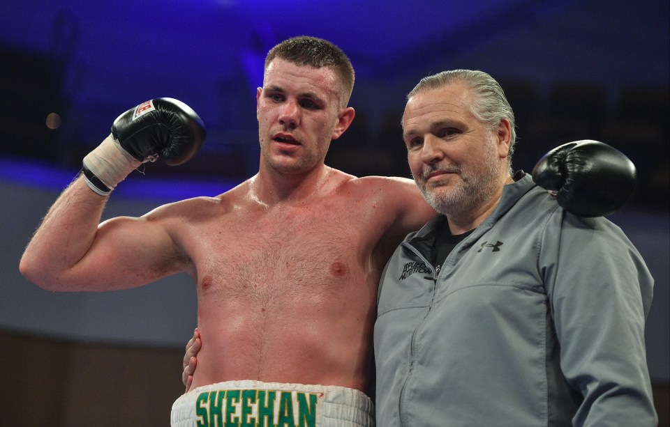 Boxing coach Peter Fury, right, is the uncle of Tommy