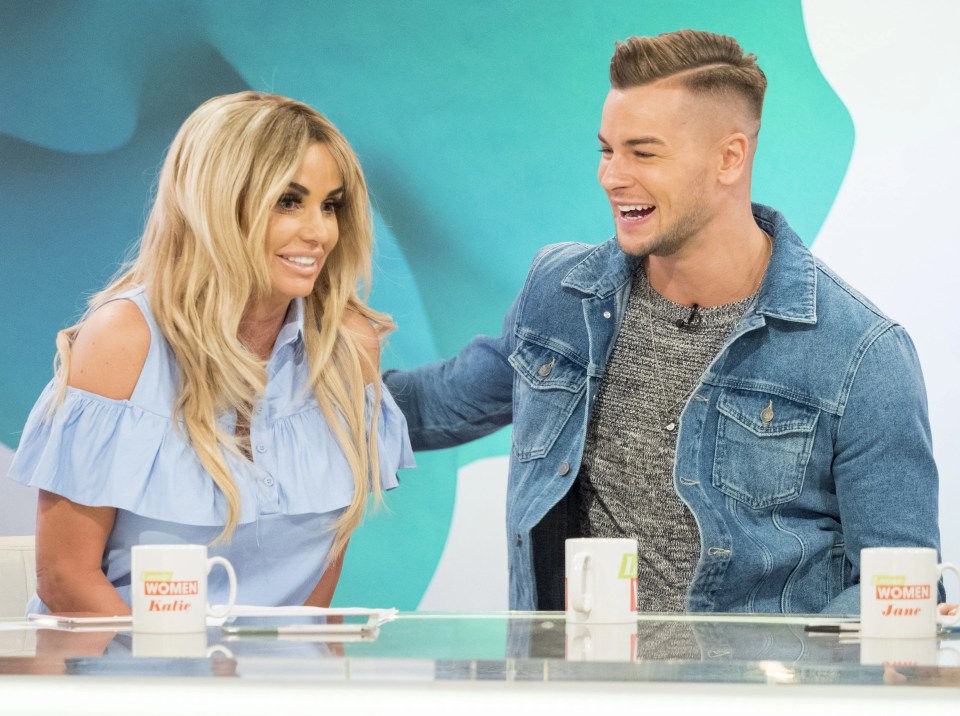 Katie and Love Island star Chris Hughes on Loose Women in 2017