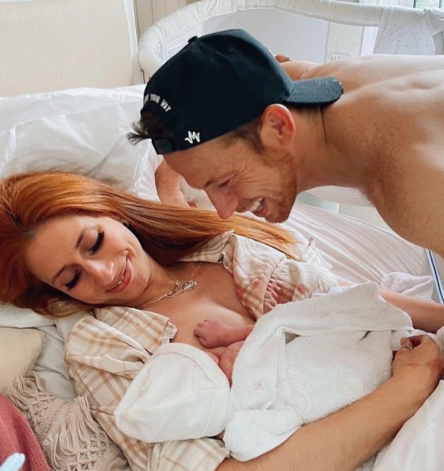 Stacey asked fans for help to name her adorable newborn