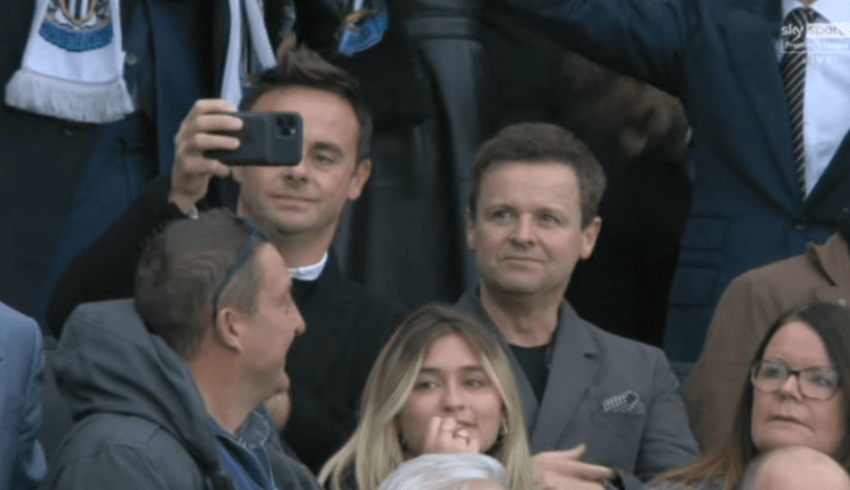 Ant and Dec were among the celebrity fans in attendance