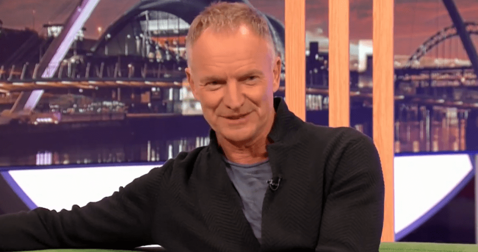 Sting's appearance left The One Show viewers seriously distracted on Monday