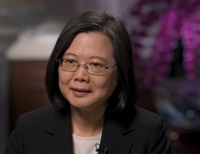 Taiwan's President Tsai Ing-wen admitted the presence of US troops