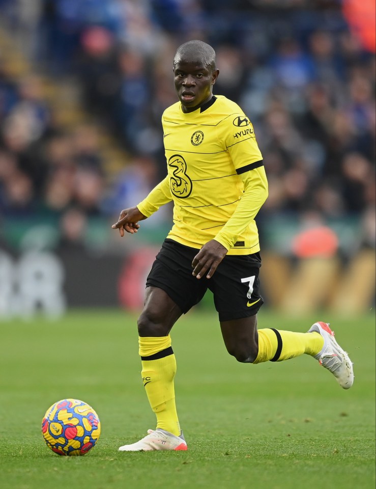 Blues midfielder Kante scored a stunning strike against the Foxes at the King Power Stadium