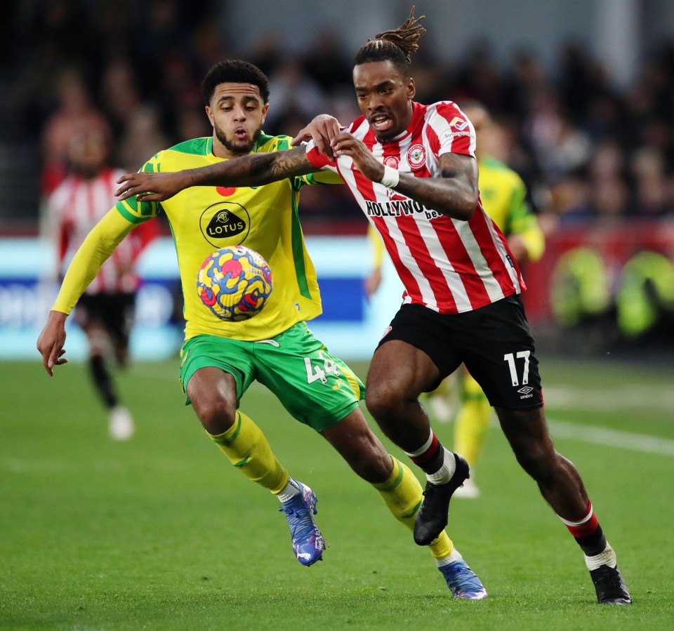 Ivan Toney failed to find the net for Brentford