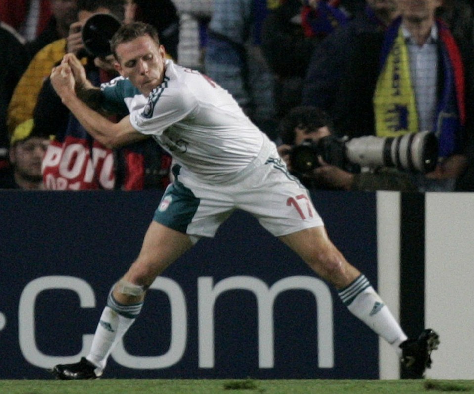 Craig Bellamy pretended to swing a golf club after scoring - in what was seen as a dig against Riise