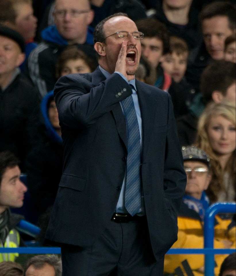 Rafa Benitez didn't get a warm welcome from the Chelsea fans when he took over as caretaker boss