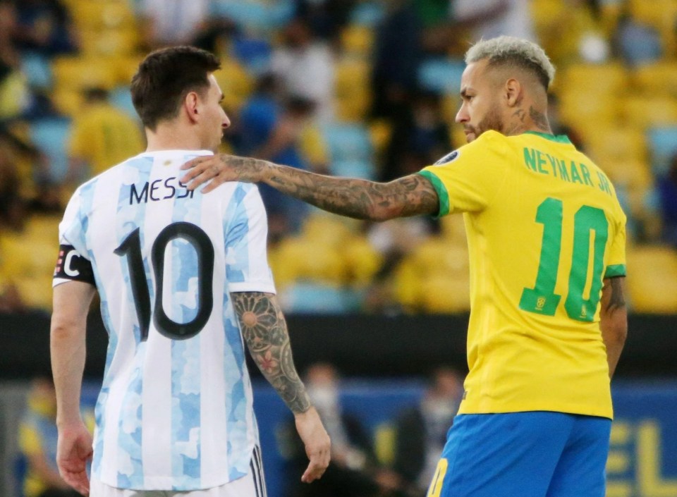 Messi and Neymar will lock horns as Argentina and Brazil face each other in a World Cup qualifier