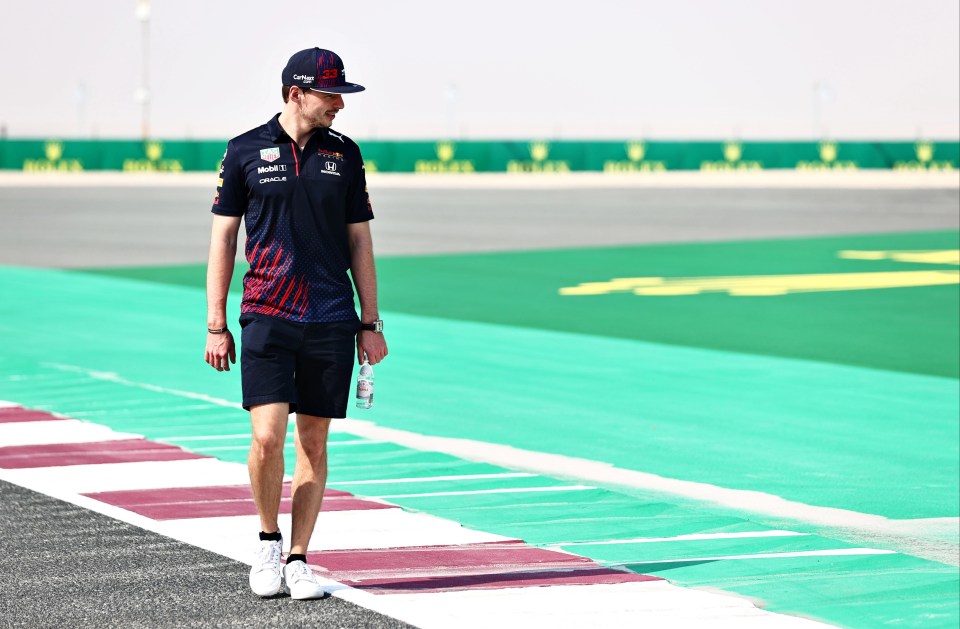 Red Bull star Max Verstappen took a rare track-walk ahead of the Qatar Grand Prix