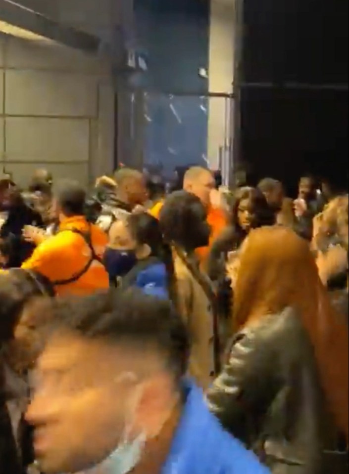 A number of fans entered during the breach, the venue said