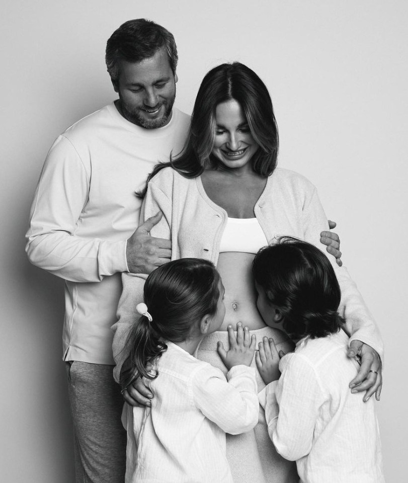 Sam Faiers revealed her baby news with this cute black and white snap