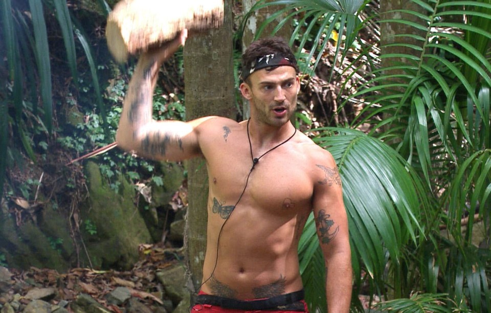 Jake Quickenden on I'm a Celeb in 2014